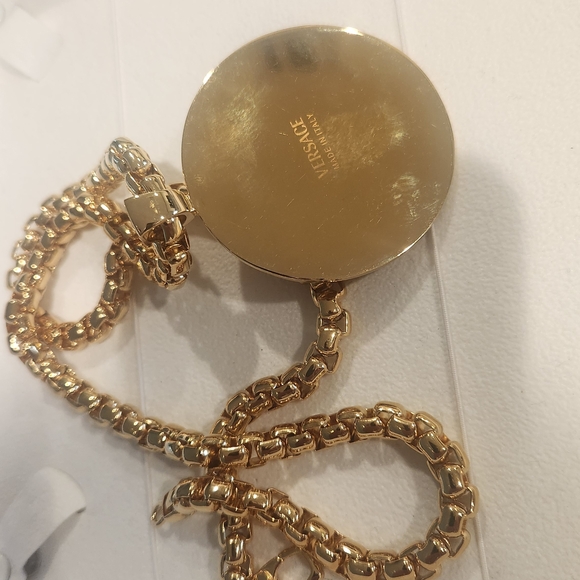 Versace Collection Gold Chain Medallion - Picture 2 of 3